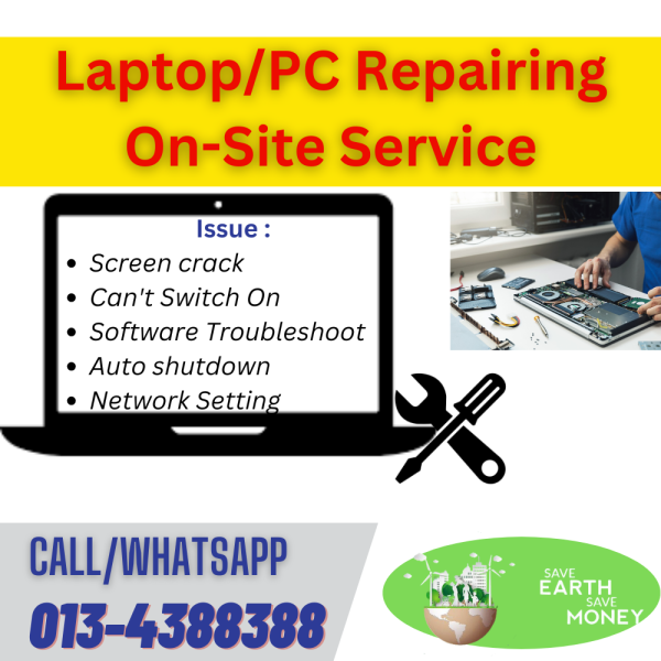 [On-site] laptop/computer repairing service, networking setup & troubleshooting !!!